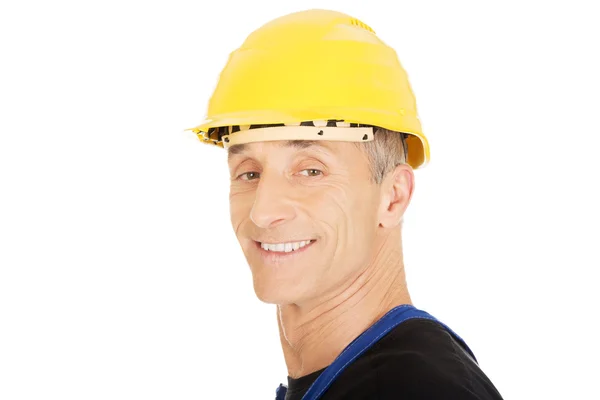 Builder with a safety helmet — Stock Photo, Image