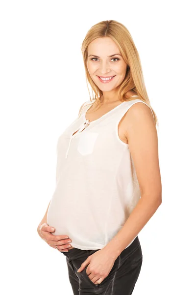 Mujer embarazada feliz — Foto de Stock