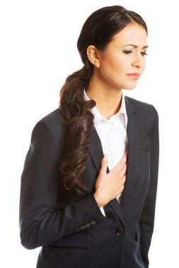 Kalp hastalığı olan iş kadını