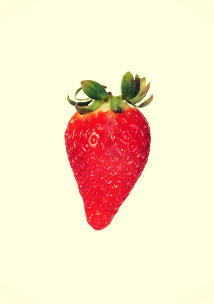 One separated fresh strawberry. — Stock Photo, Image