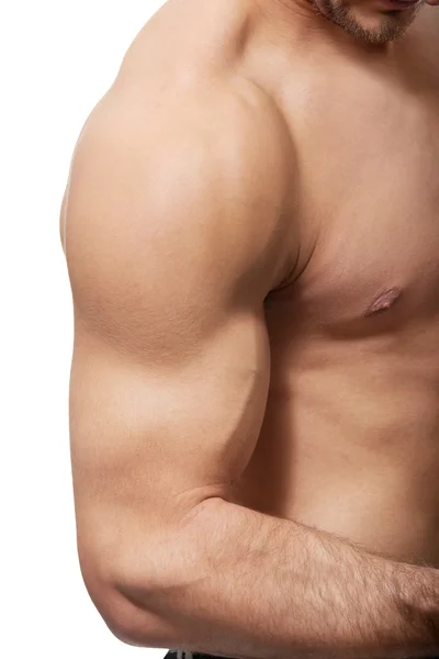 Sexy muscular mans hand. — Stock Photo, Image