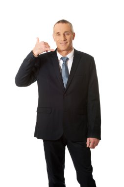 İşadamı ile ara beni jest