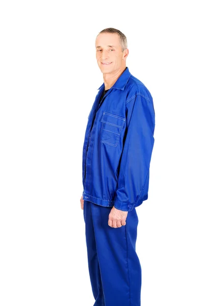 Mature worker in uniform — Stock Photo, Image