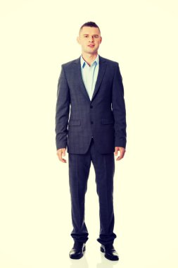 Kendine güvenen resmi işadamı