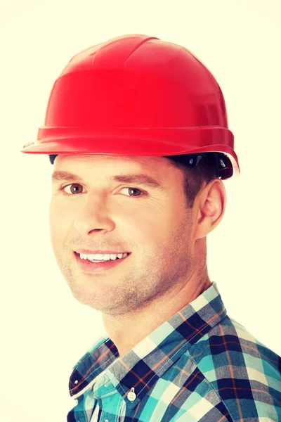Ingeniero guapo en casco — Foto de Stock