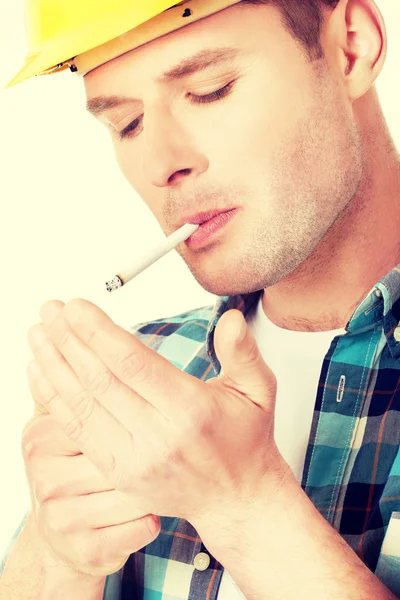 Handwerker rauchen — Stockfoto