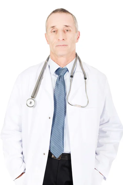 Male doctor with hands in pockets — Stock Photo, Image