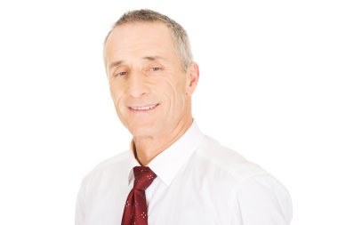 mutlu olgun işadamı