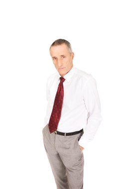 Cepleri dolu bir iş adamı.