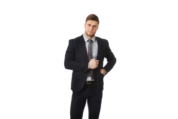 Handsome businessman in business suit. — Stock Photo, Image