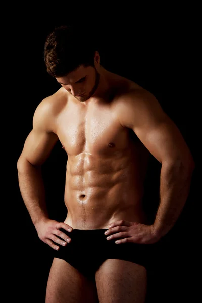 Sexy muscular macho homem . — Fotografia de Stock