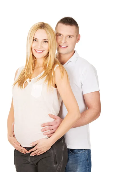 Junges Paar erwartet Baby — Stockfoto