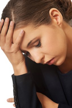 Bir sorun mu yaşıyorsunuz dalgın kadın