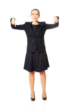 aşağı dönük iş kadını