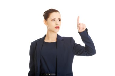 Bir parmak tarafından işaret işkadını