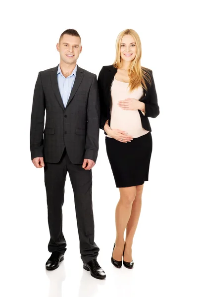 Eşi ile hamile işkadını — Stok fotoğraf