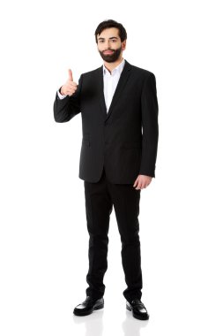 yukarı hareket ile işadamı.