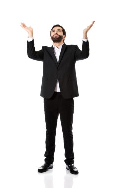 İşadamı gösteren boş boşaltmak