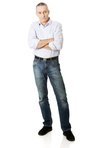 Handsome man with folded arms — Stock Photo, Image