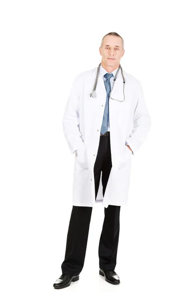 Male doctor with hands in pockets — Stock Photo, Image