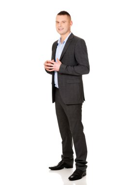 işadamı sıkışık elle