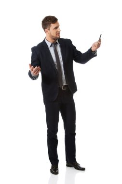 Bir kalem ile başarılı iş adamı.