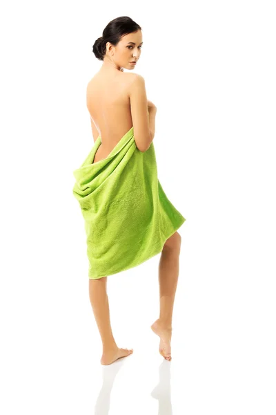 Spa woman wrapped in towel — Stock Photo, Image