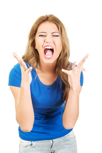 Frustrated and angry woman. — Stock Photo, Image