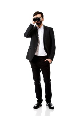 dürbün ile genç işadamı.