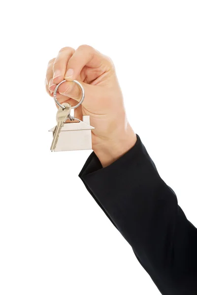 Hand with keys to an apartment. — Stock Photo, Image