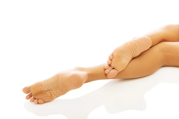 Close up on beautiful womans feet — Stock Photo, Image