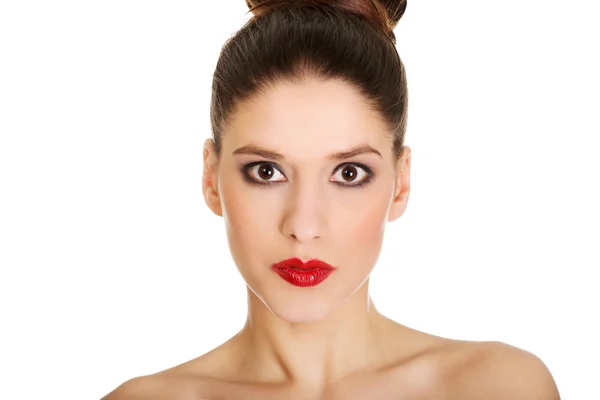 Schöne Frau mit Make-up. — Stockfoto