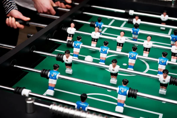 Friends playing table football. — Stock Photo, Image