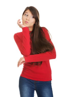 düşünceli öğrenci.