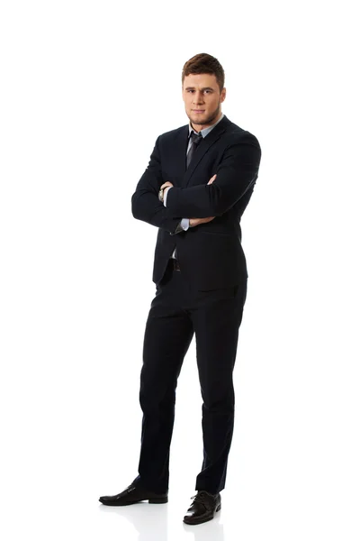 Successful businessman with folded arms. — Stock Photo, Image