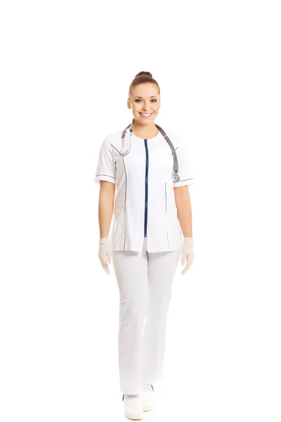Medico donna in uniforme — Foto Stock