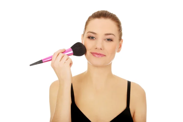 Beautiful spa woman with brush. — Stock Photo, Image