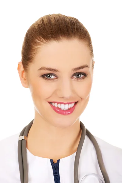 Felice sorridente medico femminile . — Foto Stock