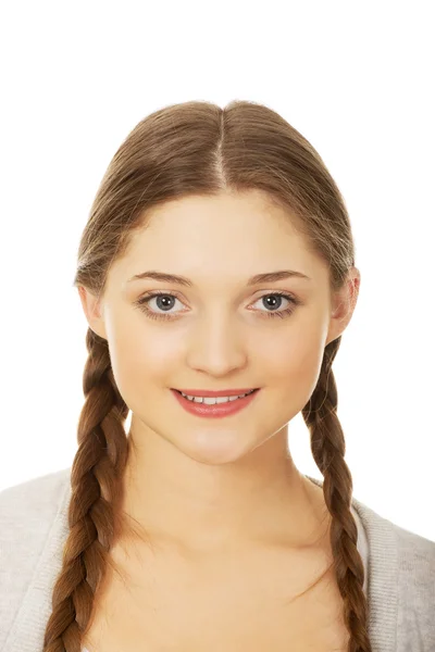 Krásná mladá dospívající žena. — Stock fotografie