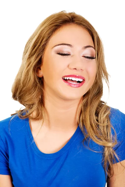 Friendly smiling young woman. — Stock Photo, Image