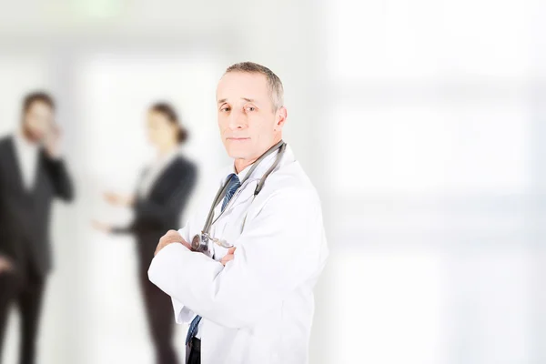 Confident Doctor with stethoscope. — Stock Photo, Image
