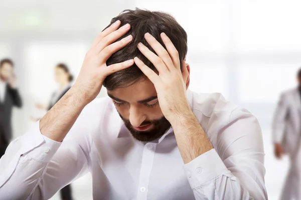 Homem de negócios deprimido . — Fotografia de Stock