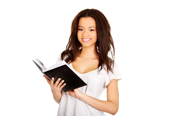 Young student woman with notebook. — Stock Photo, Image