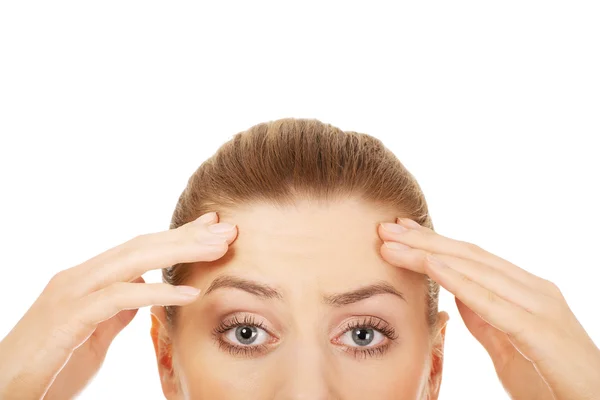 Young shocked woman. Stock Image