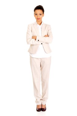 genç iş kadını silah ile geçti.