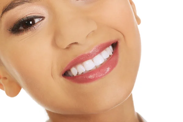 Bella donna con sorriso dentato . — Foto Stock