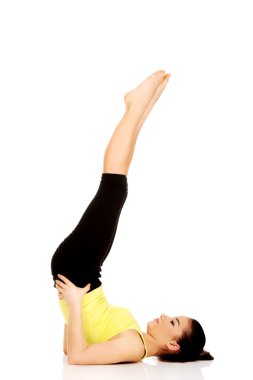 Bacaklarını kadar kadınla Fitness.