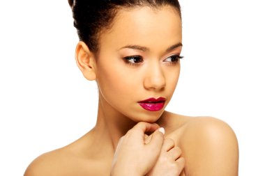 makyaj ile Afrikalı kadın.