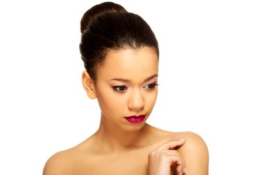 makyaj ile Afrikalı kadın.