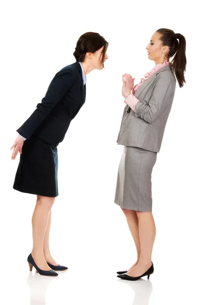 Two angry businesswomans. — Stock Photo, Image